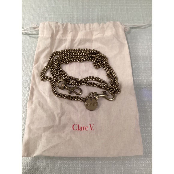 Clare V. Handbags - Clare V. Gold Tone Chain Strap Bag Accessory - 45"